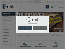 Tablet Screenshot of linaa.dk